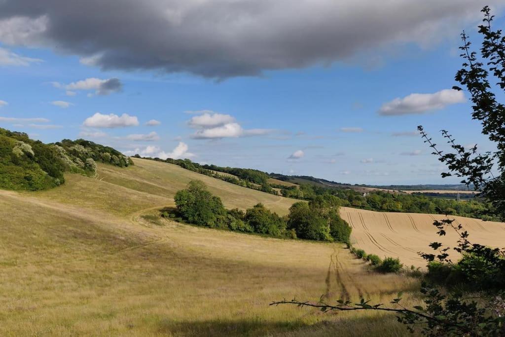 Romantic Shepherds Hut With Stunning Sunsets Hollingbourne エクステリア 写真